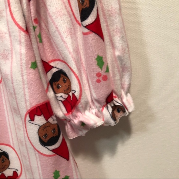 The Elf on the Shelf Girls Christmas Nightgown Size 4 New Pastel Pink & White - Picture 16 of 16